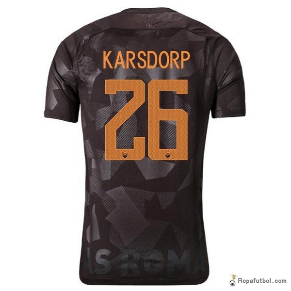 Camiseta As Roma karsdorp Replica Tercera Ropa 2017/18